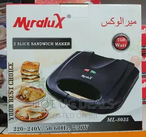 2 Slice Miralux Sandwich Maker - Black