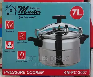 Electro Master 7 – Litres Aluminium Pressure Cooker -Silver
