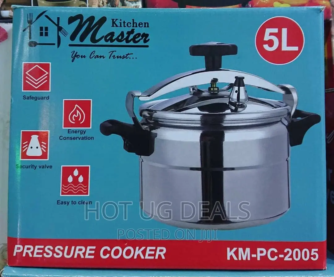 Master 5 Litres Aluminium Pressure Cooker - Silver