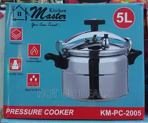 Master 5 Litres Aluminium Pressure Cooker - Silver