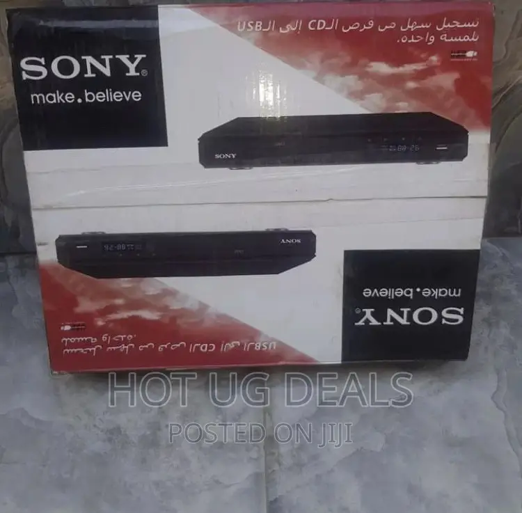 Sony DVD Player; Record Multi-Format Playback – Black