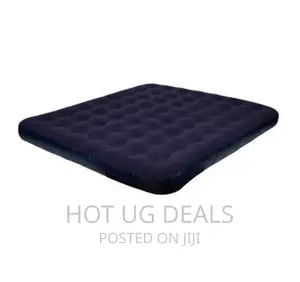 6x6 Inflatable Air Mattress With Blow Pump - Navy Blue