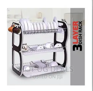 3 Layer Dish Rack - Black