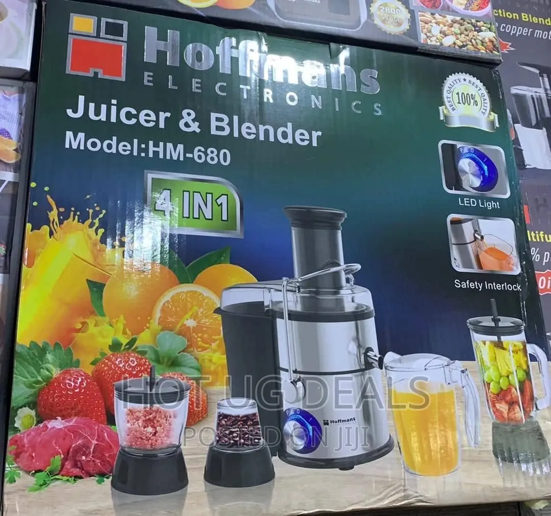 Hoffmans Hm-680, Electric Juicer Blender - Silver
