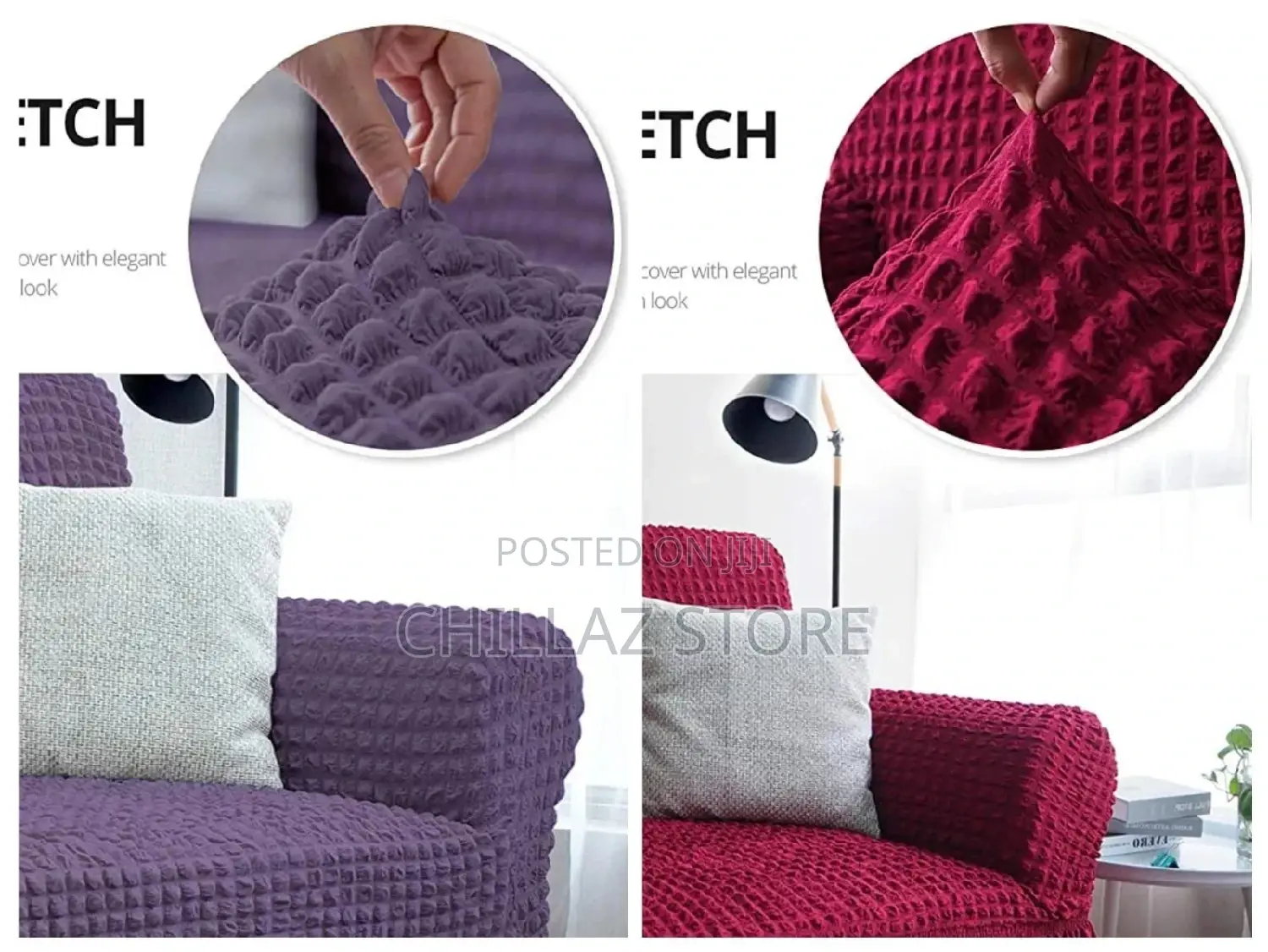 High Stretch Sofa Covers. (3+2+1+1).