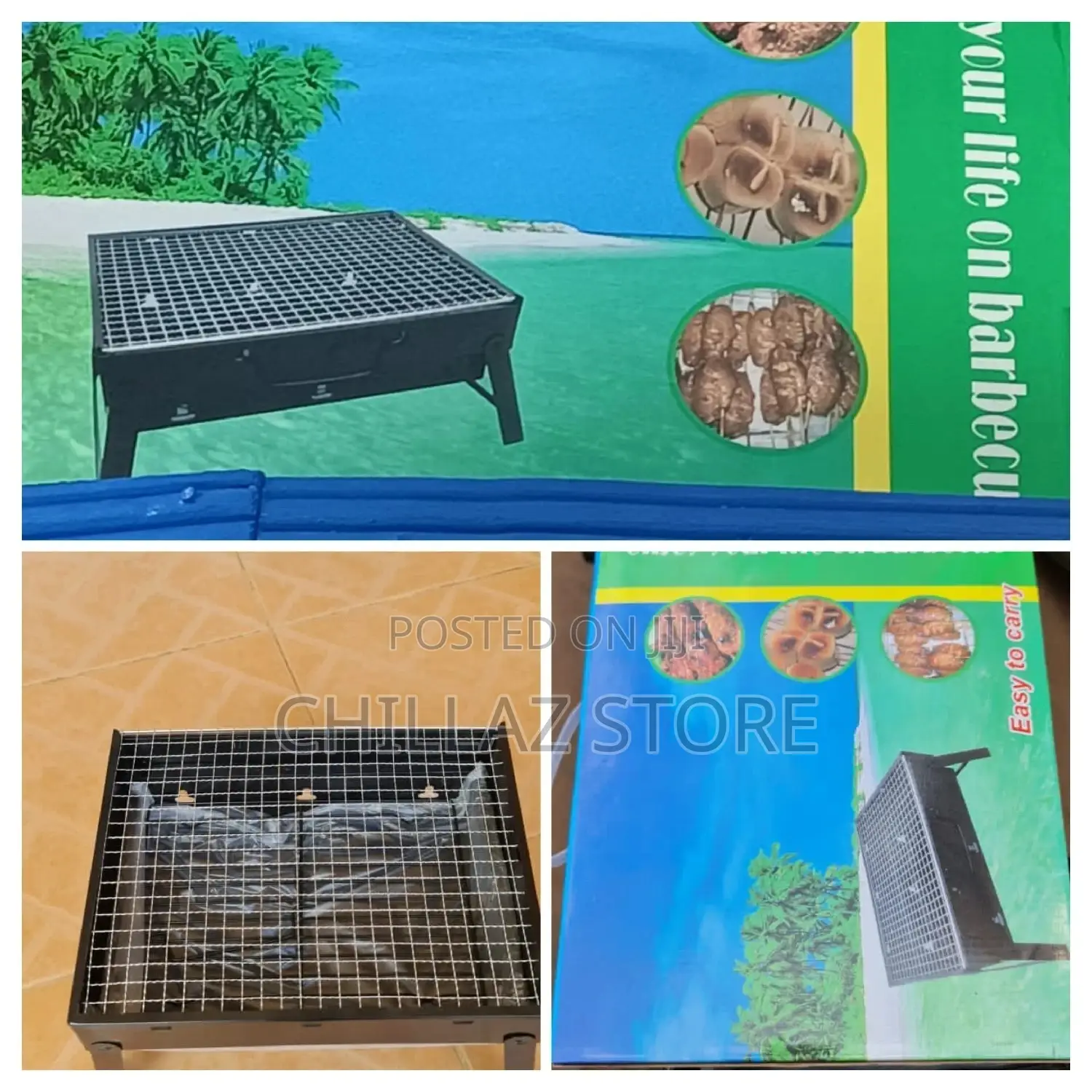 Portable BBQ Charcoal Foldable Grill.