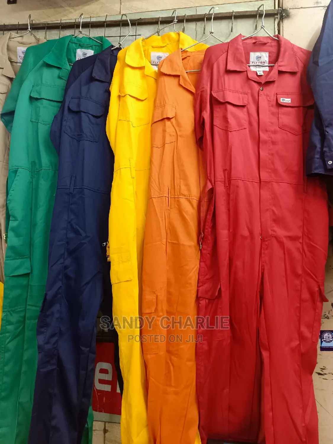 Overalls In Different Colors And Sizes