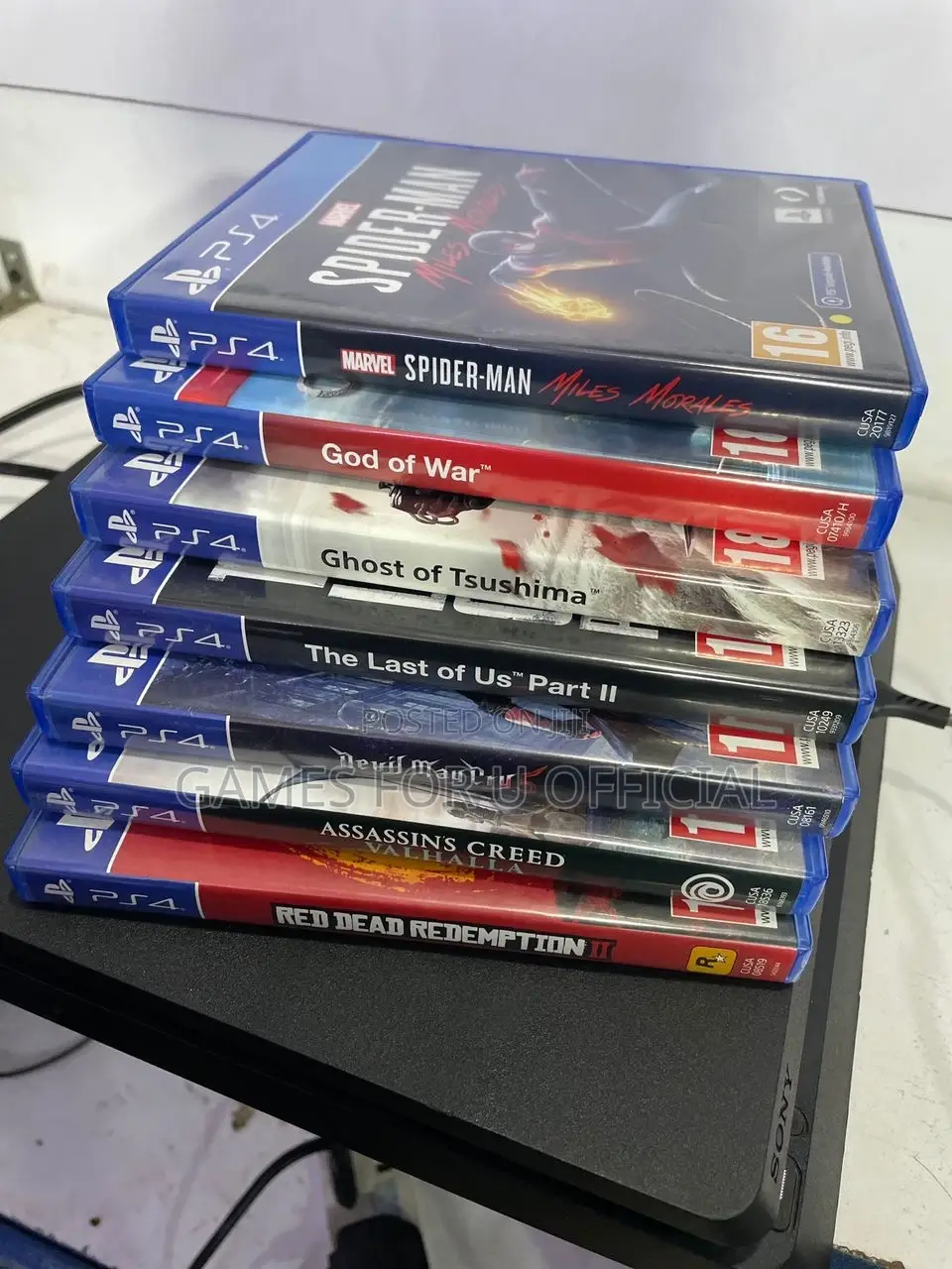Ps4 Games Spiderman Red Dead God of War