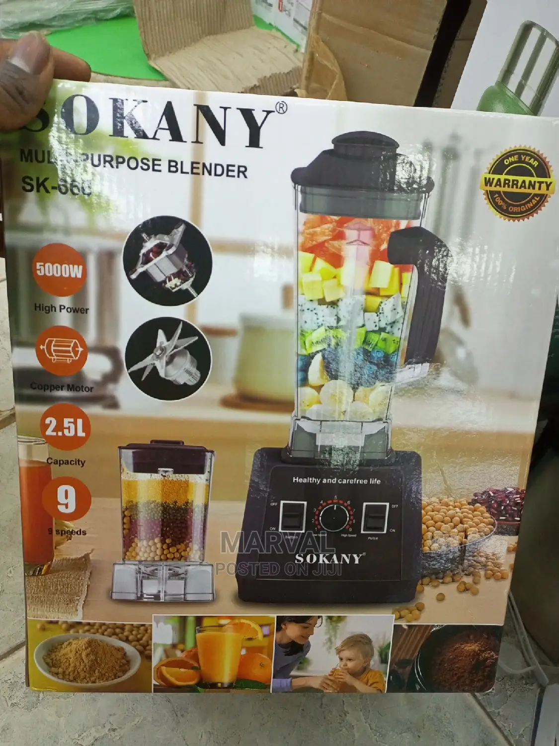 Sokany Multi- Purpose Blender (5000W)