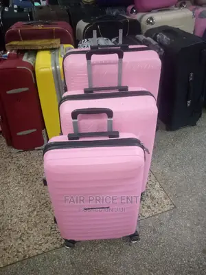 Original Plastic Suitcases.Medium.( Pink)