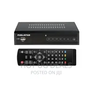 Phelistar Free to Air Decoder With All Local Channels- Black