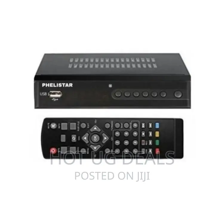 Phelistar Free to Air Decoder With All Local Channels- Black