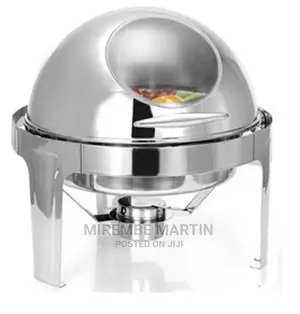 Round Chafing Dish With Glass