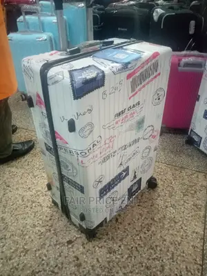 Original Adventure Plastic Suitcases. Large ( White)