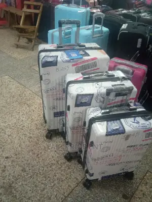 Original Adventure Plastic Suitcases. Large ( White)