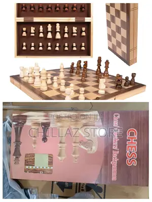 3in1 Foldable Wooden Chess Board.