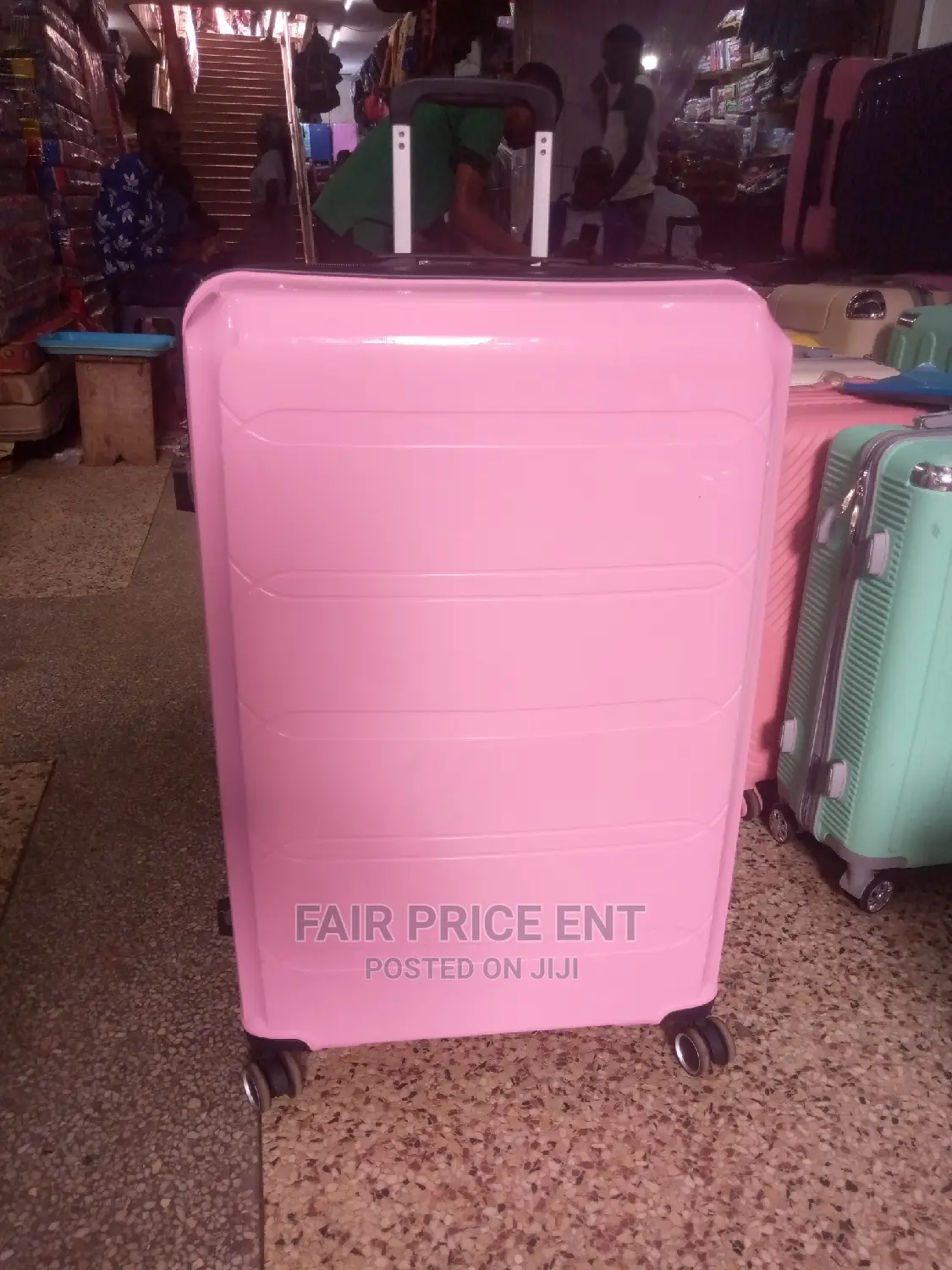 Original Plastic Suitcases.Large.( Pink)