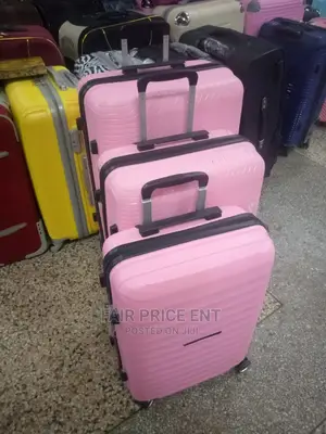 Original Plastic Suitcases.Large.( Pink)