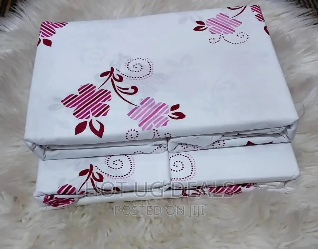 6pcs 6x6 Cotton Bedsheets With 4 Pillowcases- Multi Designs