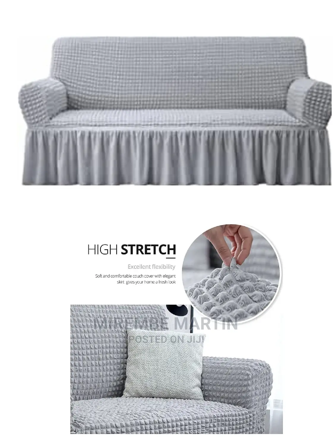 Grey Home Sofa Cover