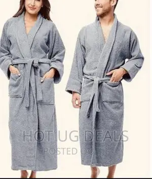 Unisex Cotton Bathrobe With Varying Designs