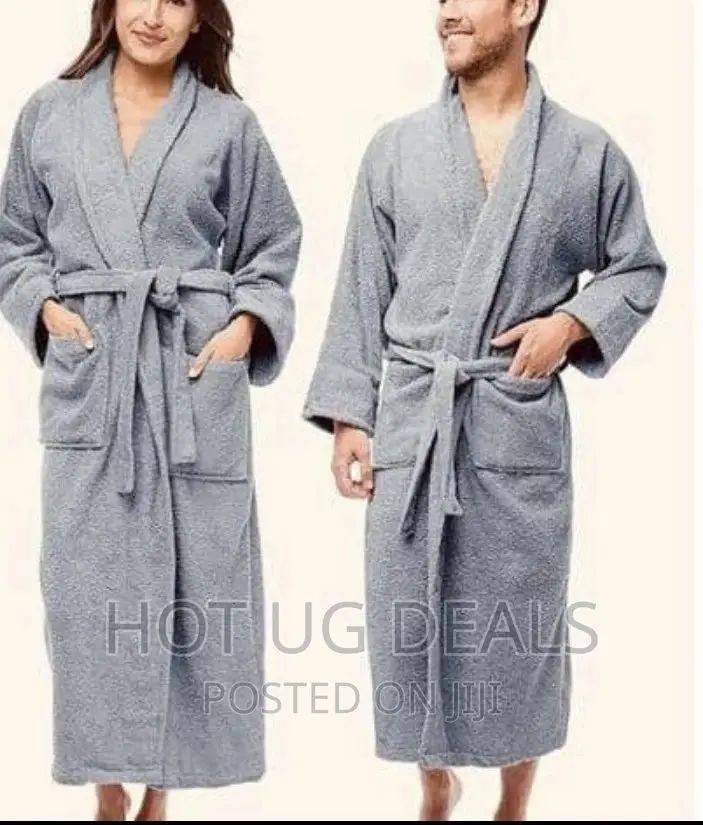Unisex Cotton Bathrobe With Varying Designs