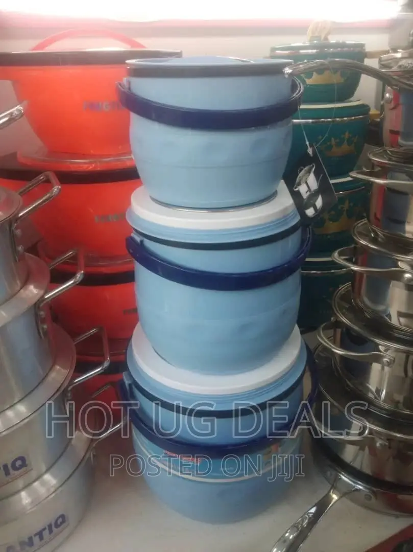 3pcs Food Warmer Dishes Thermal Insulation Hot Pots – Blue