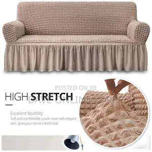 3:1:1 Khaki Five Seater Elastic Sofa Covers
