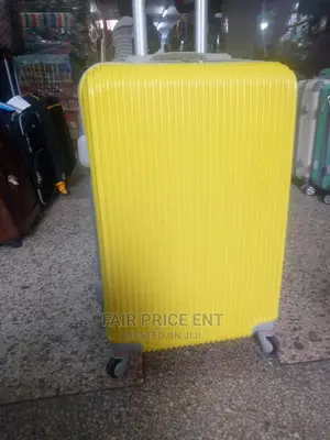 Plastic Suitcases . Medium.( Yellow)