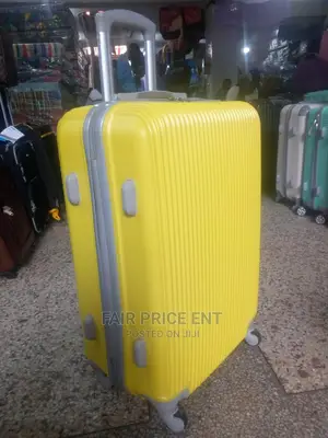 Plastic Suitcases . Medium.( Yellow)