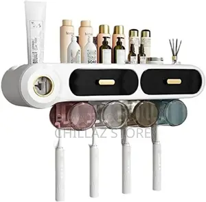 Toothpaste and Toothbrush Dispenser.