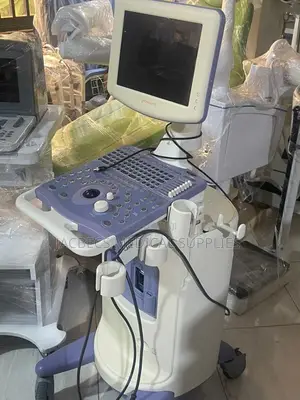 Single Probe Utrasound Scan Black and White