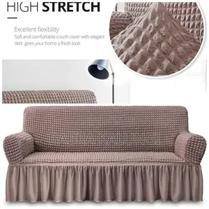 3:1:1 Khaki Five Seater Elastic Sofa Covers