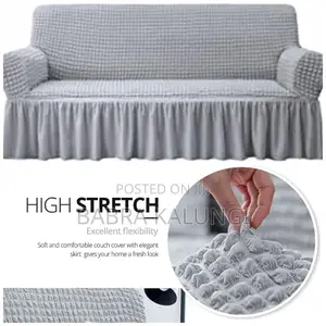 3:1:1 Light Grey Five Seater Elastic Sofa Covers