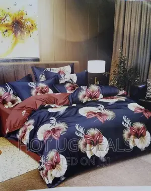4 PCS 5*6 Duvet With Bedsheet 2 Pillow Cases -Multi Color