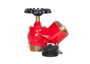 Oblique Landing Valve, Male Threaded Inlet