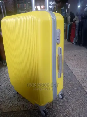 Classy Plastic Suitcases.Large.(Yellow)