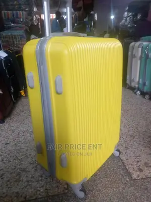 Classy Plastic Suitcases.Large.(Yellow)