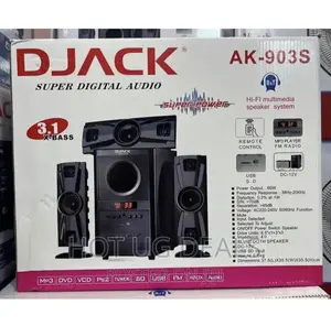 Djack Dj-903s AC DC Home Theatre With FM Radio – Black