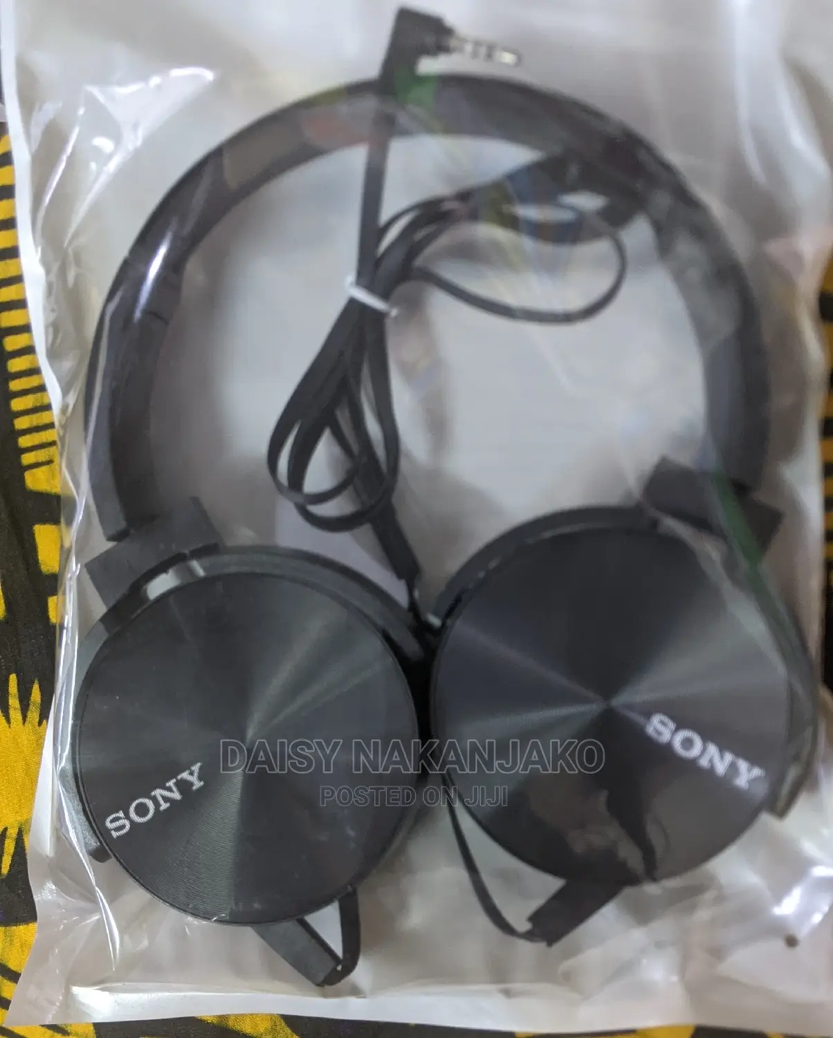 Sony Headphones Black Wired