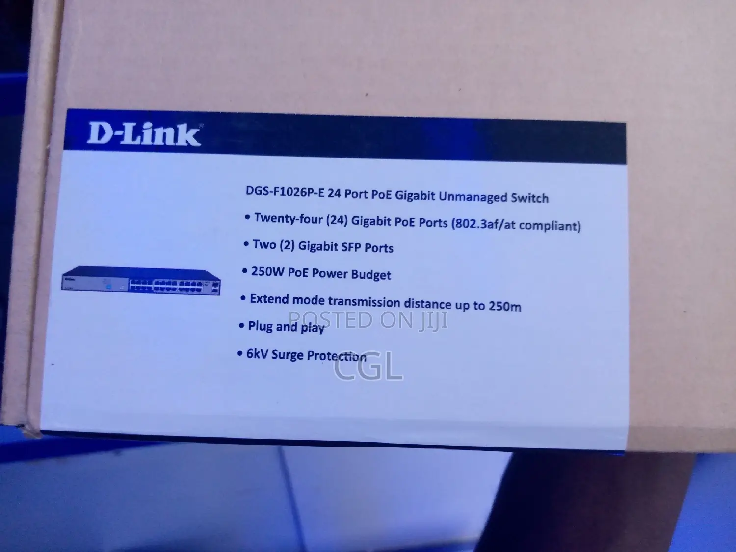 Dlink 24 Port Poe Unmanaged Gigabit Switch