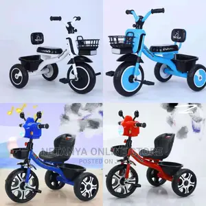 Kids Tricycle With Rear Basket