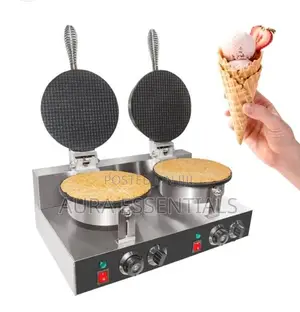 Double Commercial Ice Cream Cone/ Waffle and Biscuit Maker