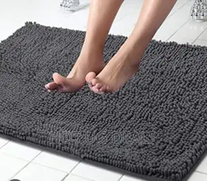 Shaggy Door Mat - Grey