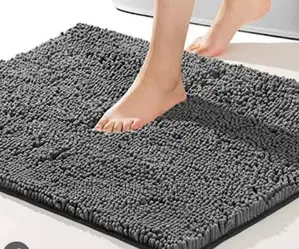 Shaggy Door Mat - Grey