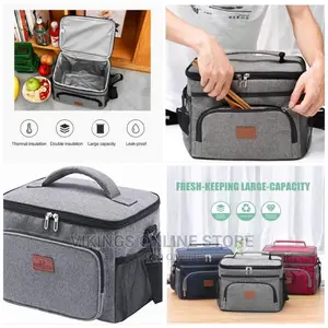 Compact Insulated Lunch Bag Food Flask Containers – Mult