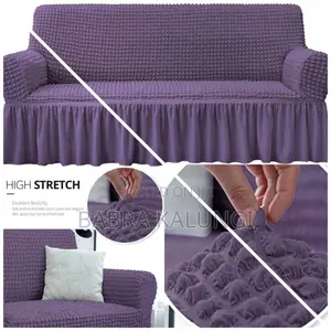 3:2:1purple Six Seater Elastic Sofa Covers