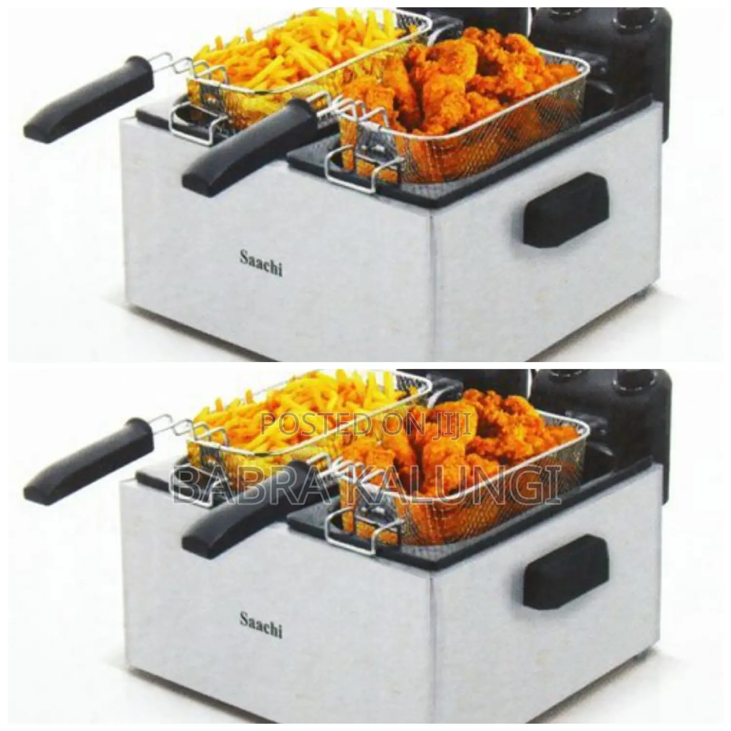 Saachi Double Deep Fryer 4l