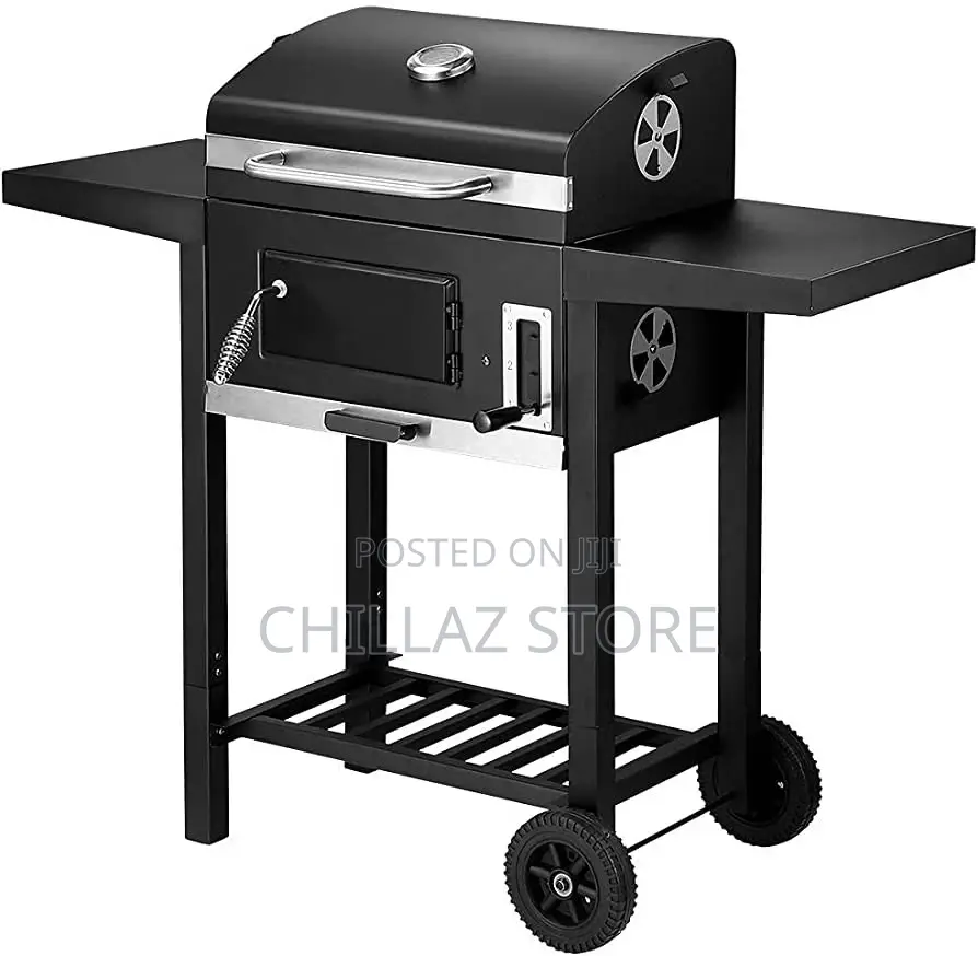 Aluminum BBQ Trolley Charcoal Grill.