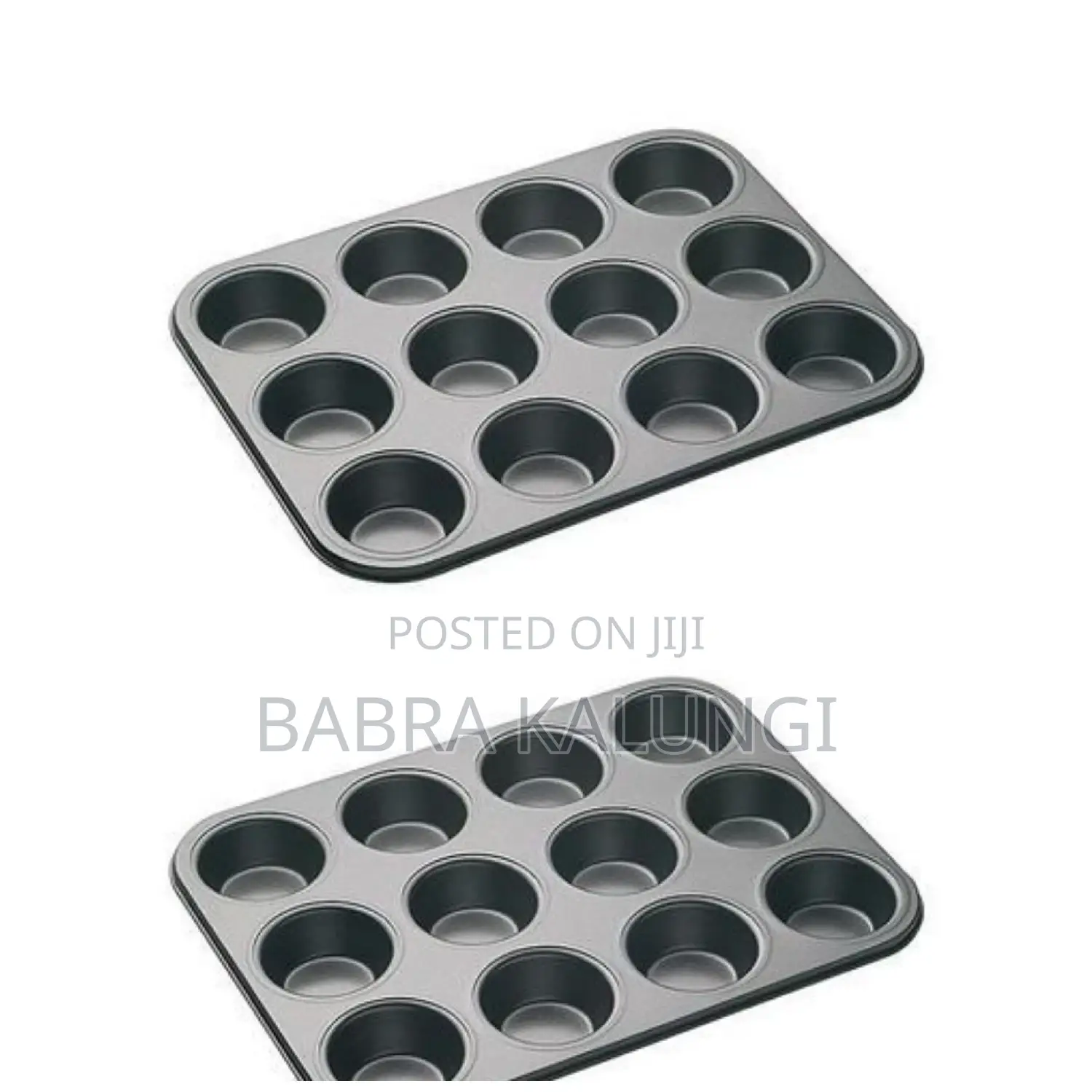 12hole Long Life, Cupcake Baking Tray/ Oven Tray Pan